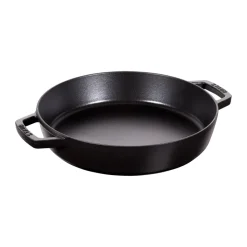 Poêle à frire Staub fonte 2 poignées noire, Ø26 cm