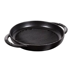 Poêle à griller Pure Staub fonte ronde noire, Ø22 cm