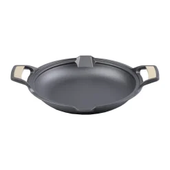 Poêle à paella Signature en fonte 33 cm, Noir