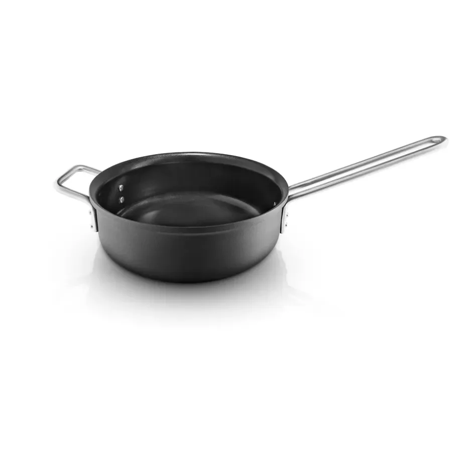 Poêle à traiteur professionnelle Eva Trio Slip-Let 24 cm, Noir
