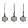 Pomme en verre Iittala Ø6 cm, lot de 3, Gris