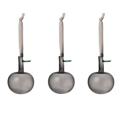 Pomme en verre Iittala Ø6 cm, lot de 3, Gris