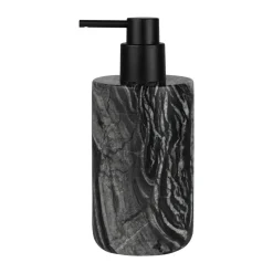 Pompe à savon Marble 17,5 cm, Noir-gris
