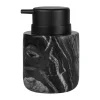 Pompe à savon Marble 12,5 cm, Noir-gris