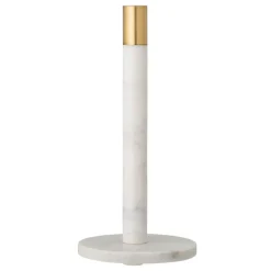 Porte rouleau essuie-tout Emira Marbre 32 cm, Blanc