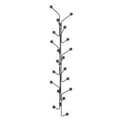 Porte vêtements Bill Vertical, Noir-marron foncé