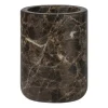 Porte-brosse à dents Marble 10 cm, Marron