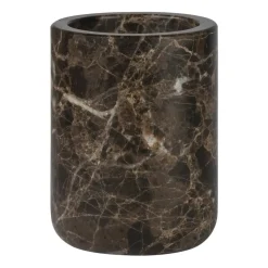 Porte-brosse à dents Marble 10 cm, Marron