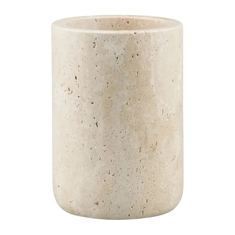 Porte-brosse à dents Travertine 10 cm, Linen