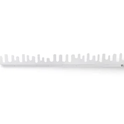Porte-manteau mural Wave, blanc