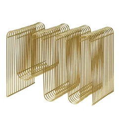 Porte-revues Curva, laiton