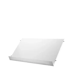 Porte-revues String bois, blanc, 58x30 cm