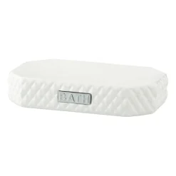 Porte-savon Marion 13,5x9 cm, White-silver