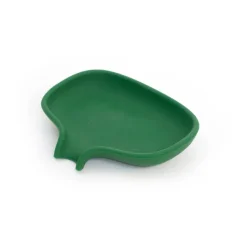 Porte-savon silicone avec égouttoir small 8,5x10,8, Vert foncé