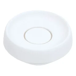 Porte-savon silicone avec égouttoir dissimulé medium, Blanc
