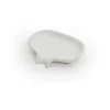 Porte-savon Soap Saver Flow avec bec d’écoulement en béton, Blanc