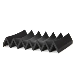 Porte-savon Zigzag, noir