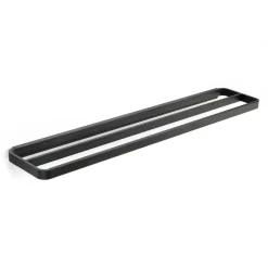 Porte-serviette double RIM 12x70 cm, Black