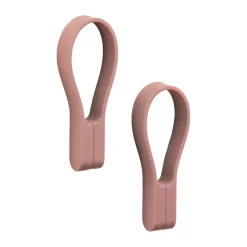 Porte-serviettes magnétique Loop, Lot de 2, Peach red