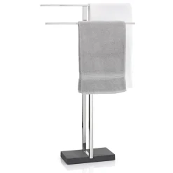 Porte-serviettes Menoto, acier poli