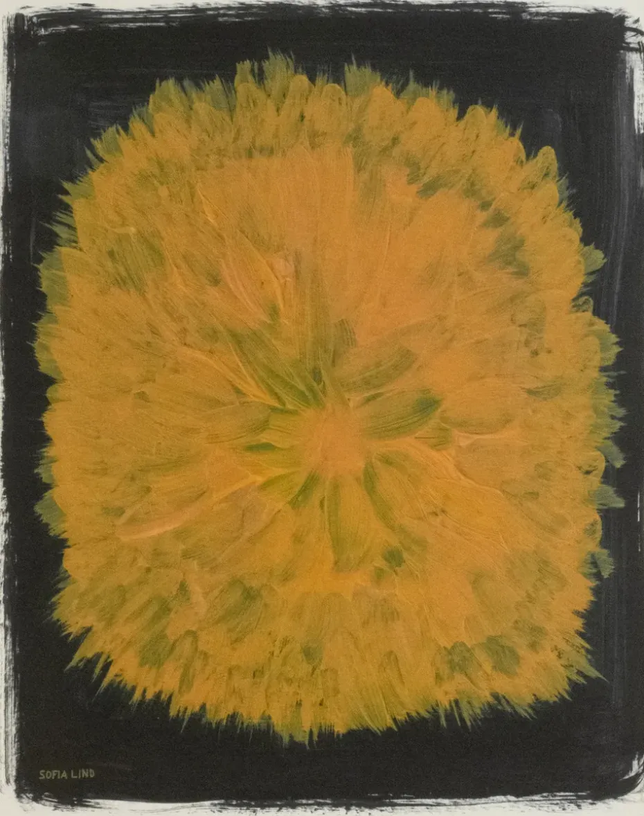 Poster Dandelion 40x50 cm, Jaune-noir