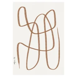 Poster Different Ways marron, 50x70 cm