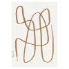 Poster Different Ways marron, 30x40 cm