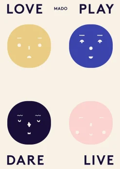 Poster Four Feelings, 50x70 cm