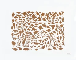 Poster Oiva Toikka Cheetah marron, 50x70 cm