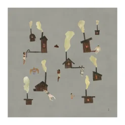 Poster Sauna, 50x50 cm