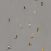 Poster Skiers 50x70 cm, Gris
