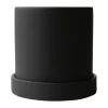 Pot Ø10 cm avec soucoupe Grow, Sandy black
