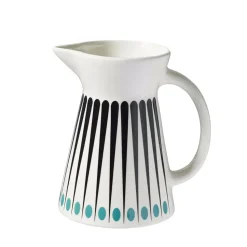 Pot à lait Amanda, blanc-bleu