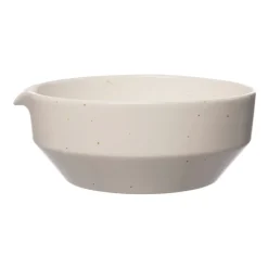 Pot avec bec verseur Ernst blanc nature, H7 cm Ø17 cm