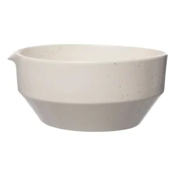 Pot avec bec verseur Ernst blanc nature, H11 cm Ø23 cm