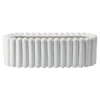 Pot de fleur Mist oval, White