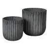 Pot Fiber Lot de 2, Charcoal