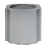 Pot Funki L 52 cm, Aluminium brossé