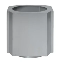 Pot Funki L 52 cm, Aluminium brossé