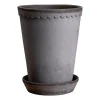 Pot haut Helena Ø14 cm, Gris