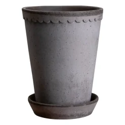 Pot haut Helena Ø14 cm, Gris
