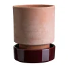 Pot Hoff, Ø18 cm, Raw Rosa-Deep Burgundy