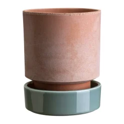 Pot Hoff, Ø18 cm, Raw Rosa-Misty Blue