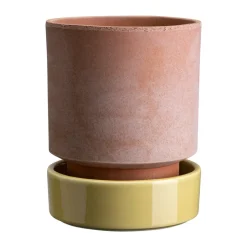 Pot Hoff, Ø16 cm, Raw Rosa-Pale Yellow