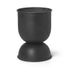 Pot Hourglass extra small Ø21 cm, Noir-gris foncé