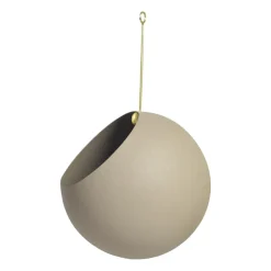 Pot suspendu GLOBE Ø17 cm h28 cm, Taupe