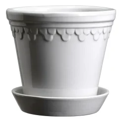 Pot vitré Københavner Ø12 cm, Mineral White