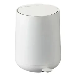 Poubelle à pédale 5 l, blanc