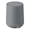 Poubelle à pédale 5 l, gris