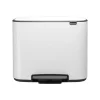 Poubelle à pédale Bo 11+23 l, Blanc